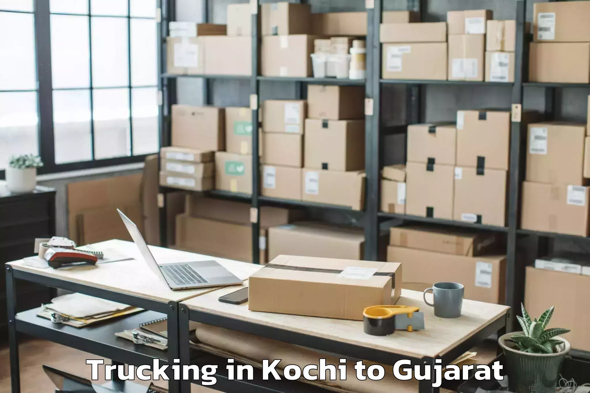 Book Kochi to Vadodara Airport Bdq Trucking Online